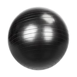 Yoga Ball Smooth Surface Gym/Household Explosion-proof Thicken 65cm 1050g  Black