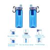 Sports Water Bottle, 770ml Bpa Free Water Bottle with Filter And Straw for Hiking, Camping, Backpacking And Traveling