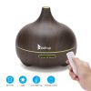 Zokop Aroma Diffuser 2102yk 110V 14W 550ml Dark Brown Plastic with White Remote Control and Colorful Light