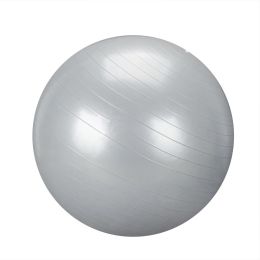 Yoga Ball Smooth Surface Gym/Household Explosion-proof Thicken 65cm 1050g  Silver