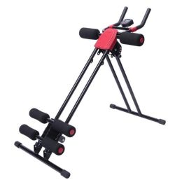 Fitness Club Abdomen Exerciser Straight Linear Type Powerful Private Black