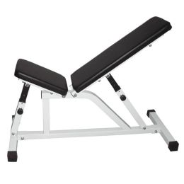 Adjustable Dumbbell Stool N-085 Household Indoor Fitness Stool White & Black
