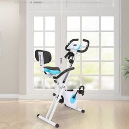 Home Folding Exercise Bike White