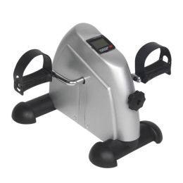 Mini Pedal Exerciser Bike Home Use Hands and Feet Trainer Silver