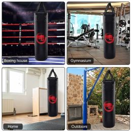 Punching Bag Filled Set , 47 x 14 inches Boxing Hanging Heavy Bag for Kickboxing Fitness Training Muay Thai MMA, Martial Arts, Home Gym