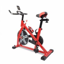 Stationary Exercise Bike Fitness Cycling Bicycle Cardio Home Sport Gym Training Red