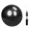 Yoga Ball Smooth Surface Gym/Household Explosion-proof Thicken 65cm 1050g  Black