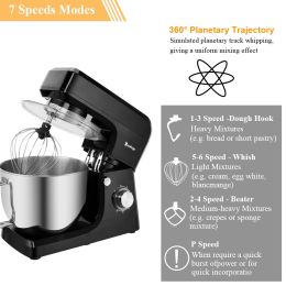 ZOKOP ZK-1511 Chef Machine 7L 660W Mixing Pot With Handle