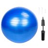 Yoga Ball Smooth Surface Gym/Household Explosion-proof Thicken 65cm 1050g  Blue